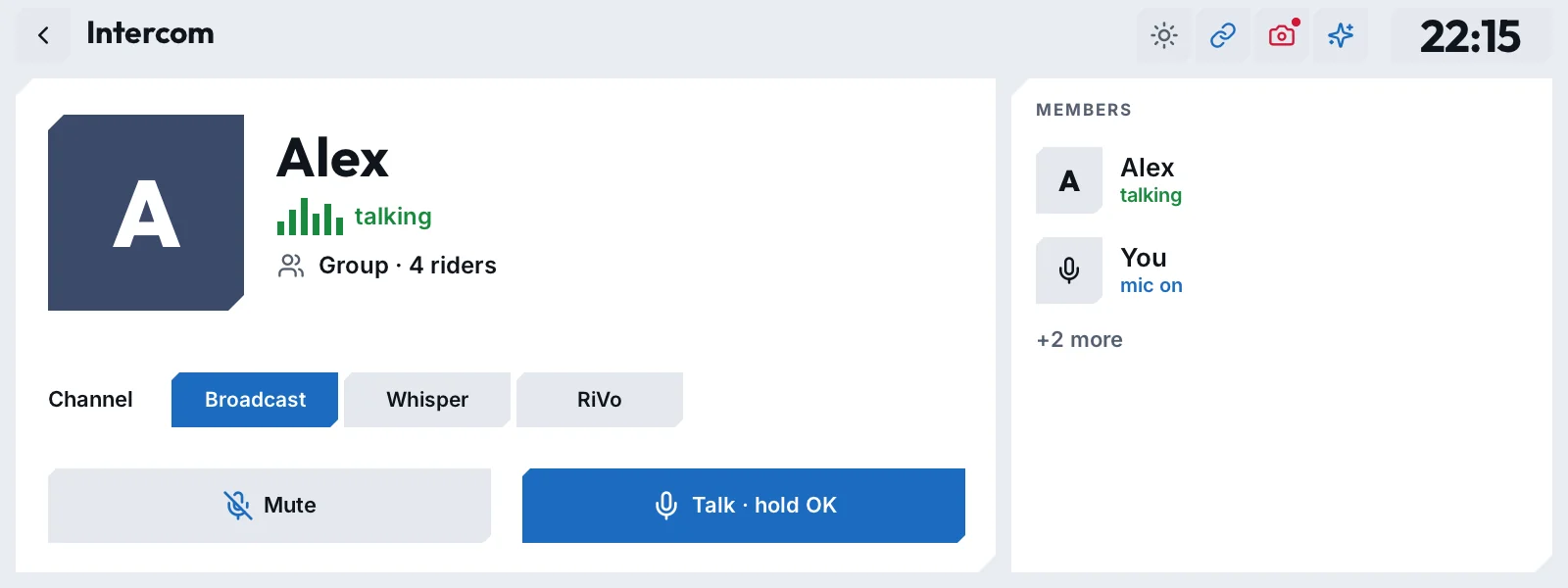 8.1" · group intercom
